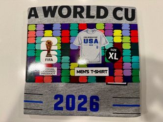 FIFA World Cup 2026 Officially Licensed USA Men's T-Shirt, Gray, XL, NWT