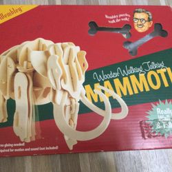 Walking Talking WOODEN PUZZLE Mammoth Children, Homeschool, Sealed