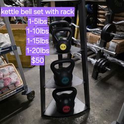 Kettle Bell Set With Rack