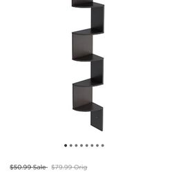 Lavish Home 5-Tier Floating Corner Shelf