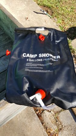Camp shower .