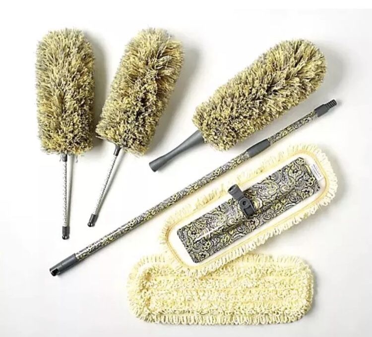 Campanelli 7 Pc Premium Microfiber Duster Mop System Cleaning