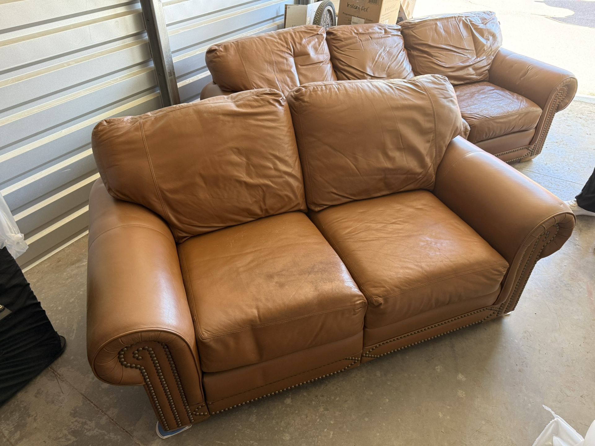 Leather Couch And Loveseat