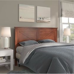 Queen Wood Headboard + FREE Bed Frame & Box Spring