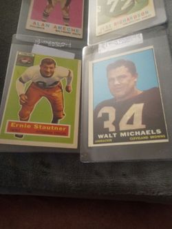 Vintage Topps football lot 50's and 60