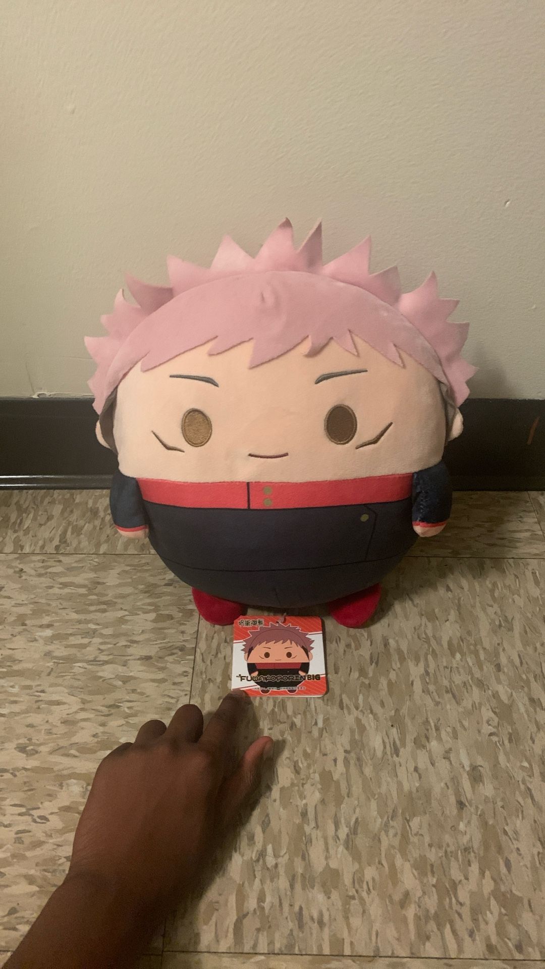 Jujutsu Kaisen Yuji Itadori FuwaKororin BIG Plush Round Squishy 11" NEW