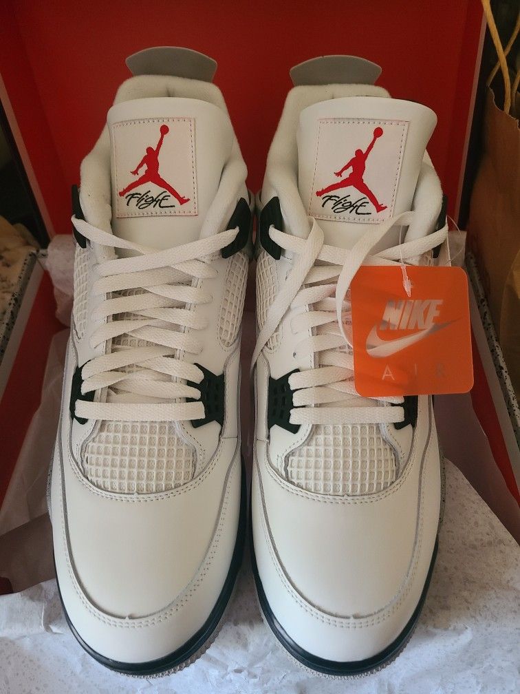 Air Jordan Retro 4 White Cement Size 15