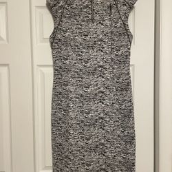 Calvin Klein Black & White Sheath Dress - Size 12