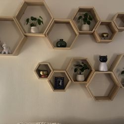 Boho - Honeycomb Wall Shelves
