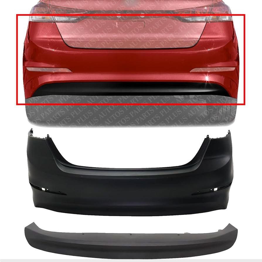 2017 2018 HYUDAI ELANTRA SEDAN REAR BUMPER COVER OEM
