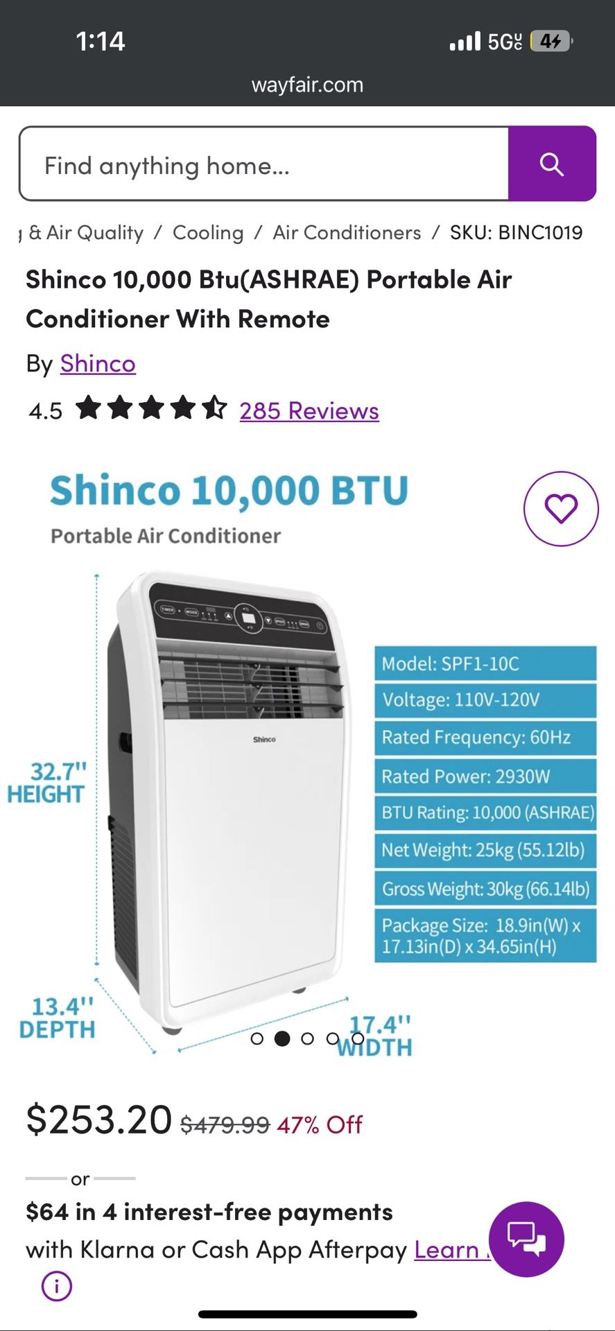 Portable Air Conditioner
