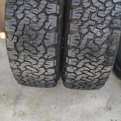 Par De llantas Usadas Todo Terreno Bfgoodric All Terrain KO2 LT 265/70/R/1780% De Vida 