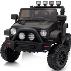 $100 Used Kids Ride on Electric Car with Remote Control, 2x200W Motors - Black