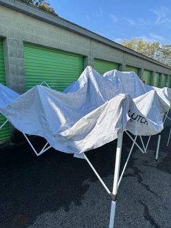 Klutch 10ft. x 20ft. Pop-Up Canopy Tent, 300D Polyester Cover, Powder-Coated Steel Frame