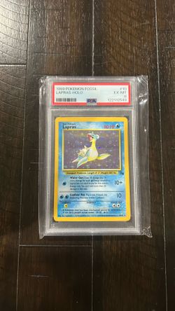PSA 6 Lapras 10/62 Fossil Holo Rare ENG Pokemon TCG 1999 WOTC