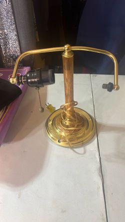 Vintage Brass Bankers Lawyers Piano Desk Lamp