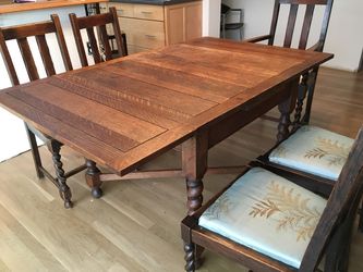 Vintage oak dinning set