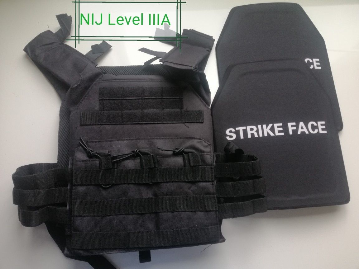(New) 10x12" Plate Carrier with 2 Plates Level IIIA 