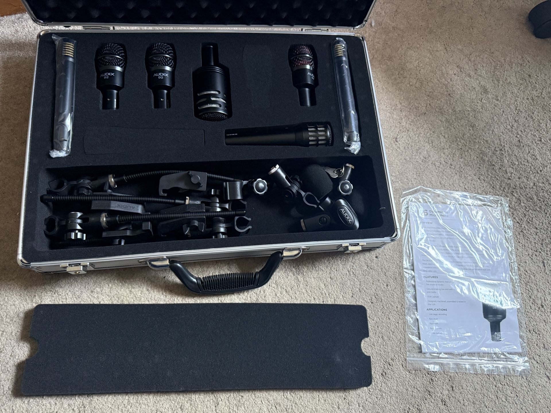 Audix DP7 7-piece Professional Drum Microphone Package W/Case D2 D4 D6 i5 ADX-51 SELL/TRADE