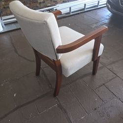 Wooden Frame Upholstered Arm Chair