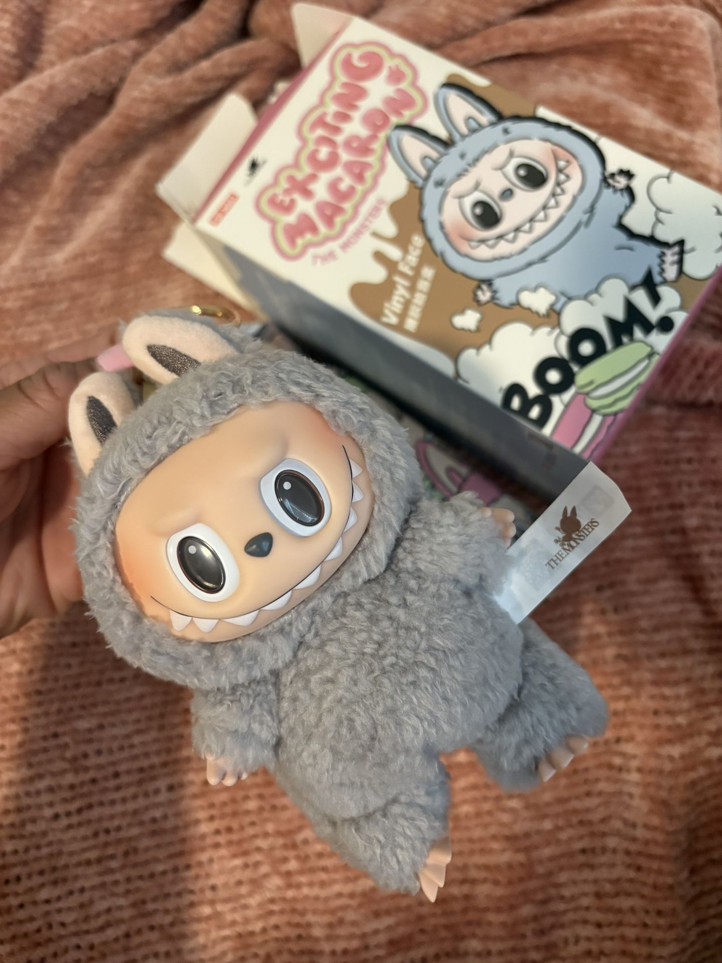 Pop Mart Labubu Sesame Bean Grey