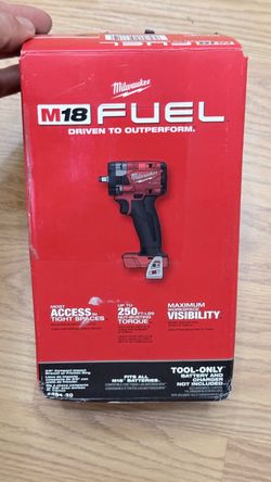 M18 FUEL™ 3/8"" Compact Impact Wrench w/ Friction Ring Bare Tool. 2854-20