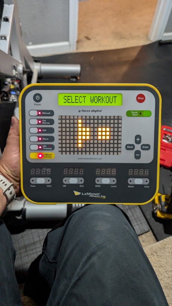 lemond g-force upright bike console (Credit Cards Accepted)