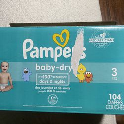 Pampers Baby Dry Size 3 ($30–104 Diapers )