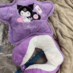 Kuromi Neck Pillow And Star Pillow