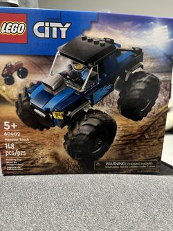 LEGO City Blue Monster Truck Off-Road Toy Playset, 60402