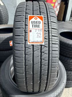 255-45-20 Continental Procontact Full Used Tire Set W/80% Life $250 Free Mounting And Balancing