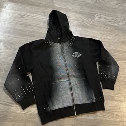 RHINESTONE AMIRI ZIPUP 