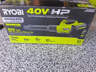 BLOWER RYOBI 40V BATTERY AND CHARGER INCLUDED