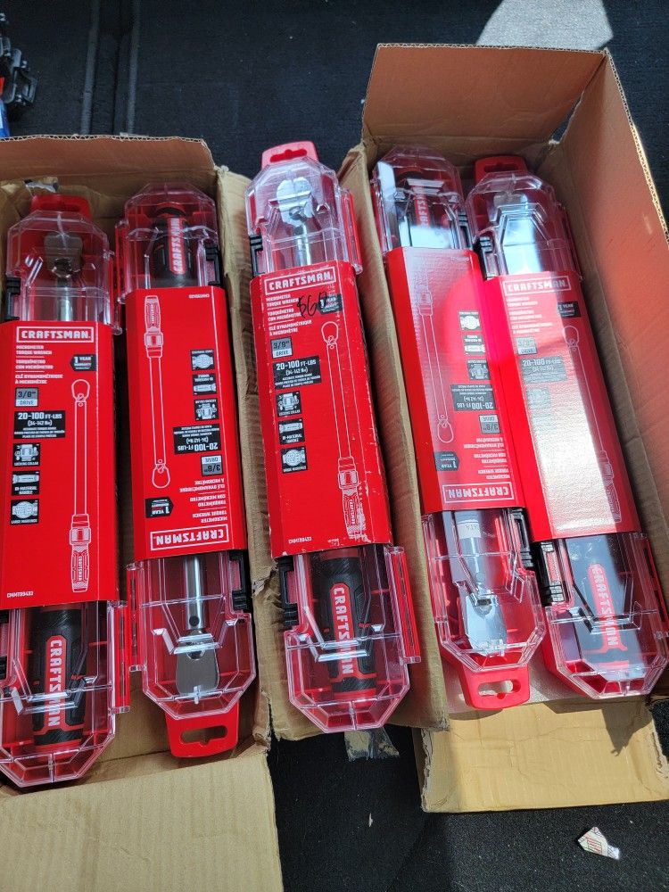 Craftsman Mircometer Torque Wrench 3/8" Drive Buy One Or Buy All