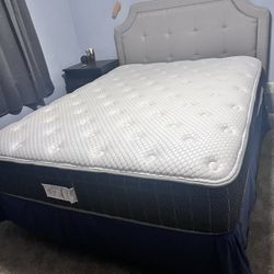 Queen Mattress, Frame & Headboard
