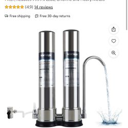 Vortopt F9 Ultrafiltration 0.01 Micron Filtration Accuracy Countertop Water Filtration System