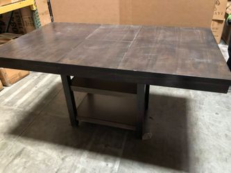 Grey counter height table