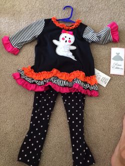 2 piece girls Halloween outfit 2T