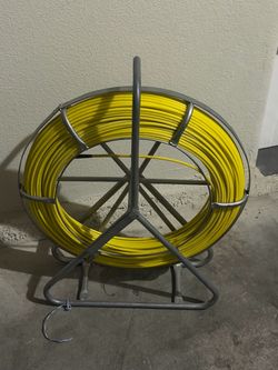 Fiberglass Fish Tape Reel with Stand