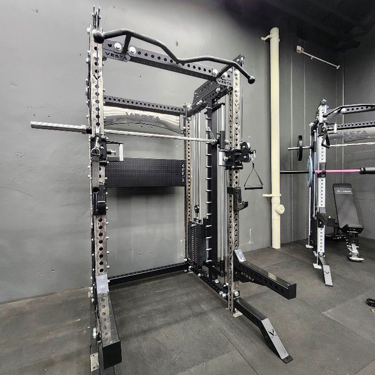 Vesta Ultimate Pro Series 3in1 Squat Rack | 400lb Weight Stack | Functional Trainer | Counter Balanced Smith Barbell | Gym Equipment |FREE DELIVERY🚚 