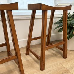 Pair of Wooden Stools