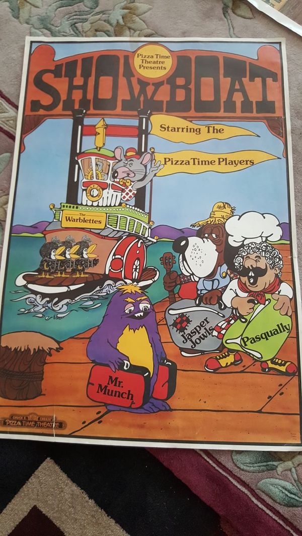 pizza time theatre. showboat from chuck e cheese 1980s for Sale in