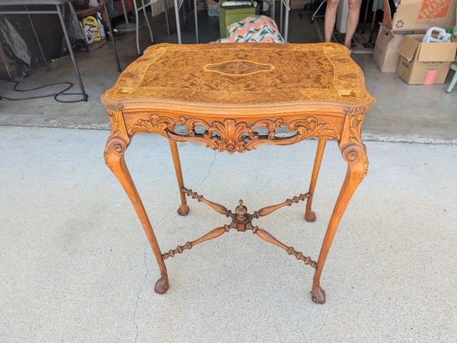 Antique Intricate Inlaid Beautiful Table