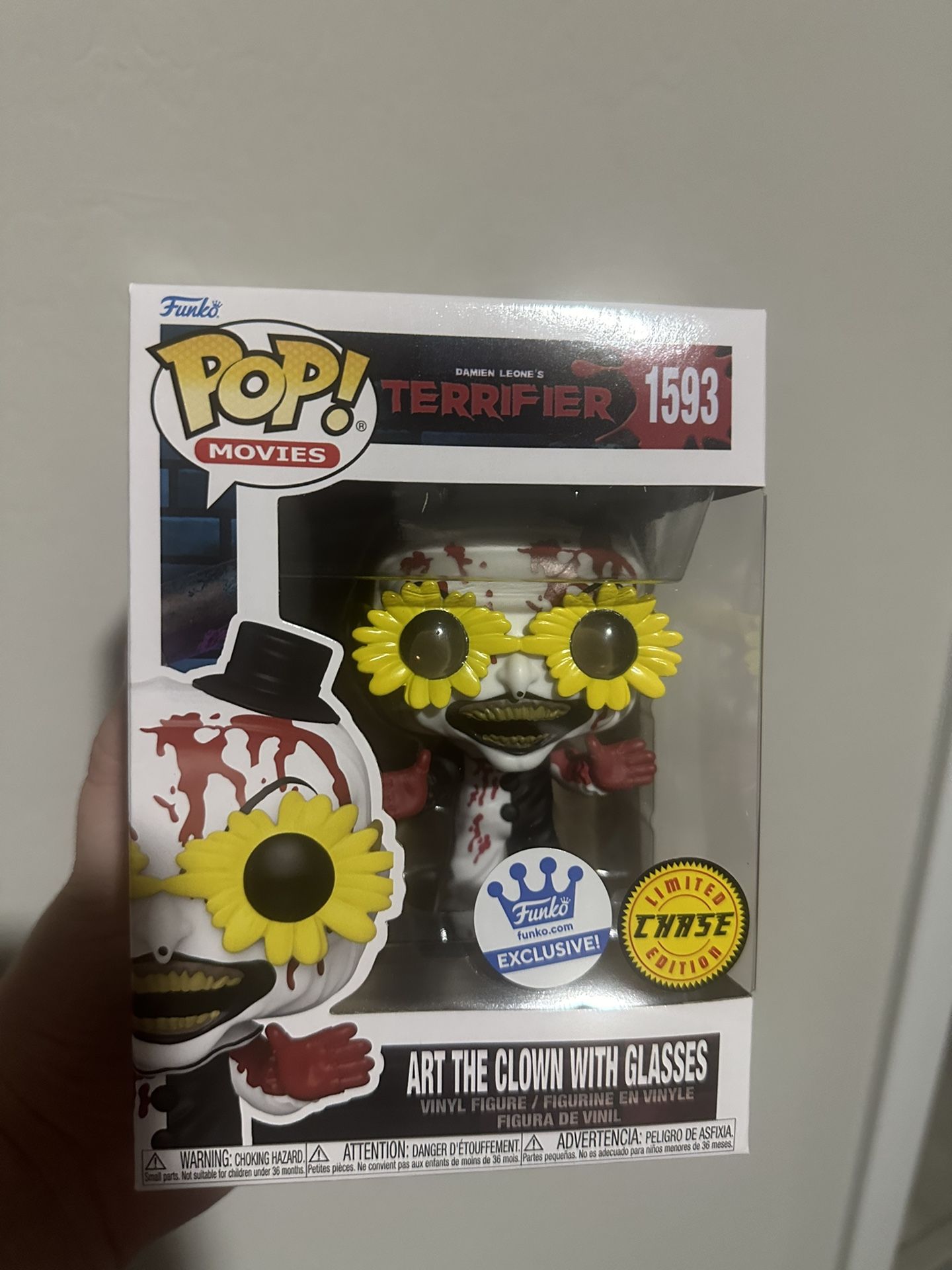 Funko Pop Art The Clown With Glasses BLOODY CHASE