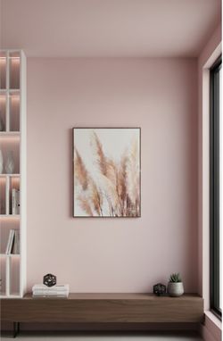 Blushing Pomp Grass II Canvas Wall Art by Asia Jensen - Modern Boho Decor