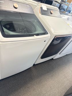 SAMSUNG WASHER AND GAS DRYER TOP LOAD SET |LARG CAPACITY |WARRANTY