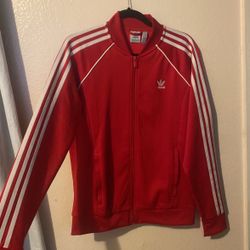 Red Adiddas sweater 