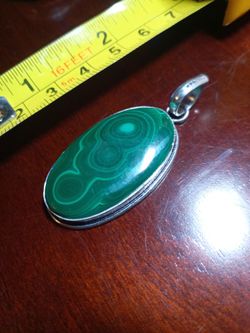 Malachite On Silver 