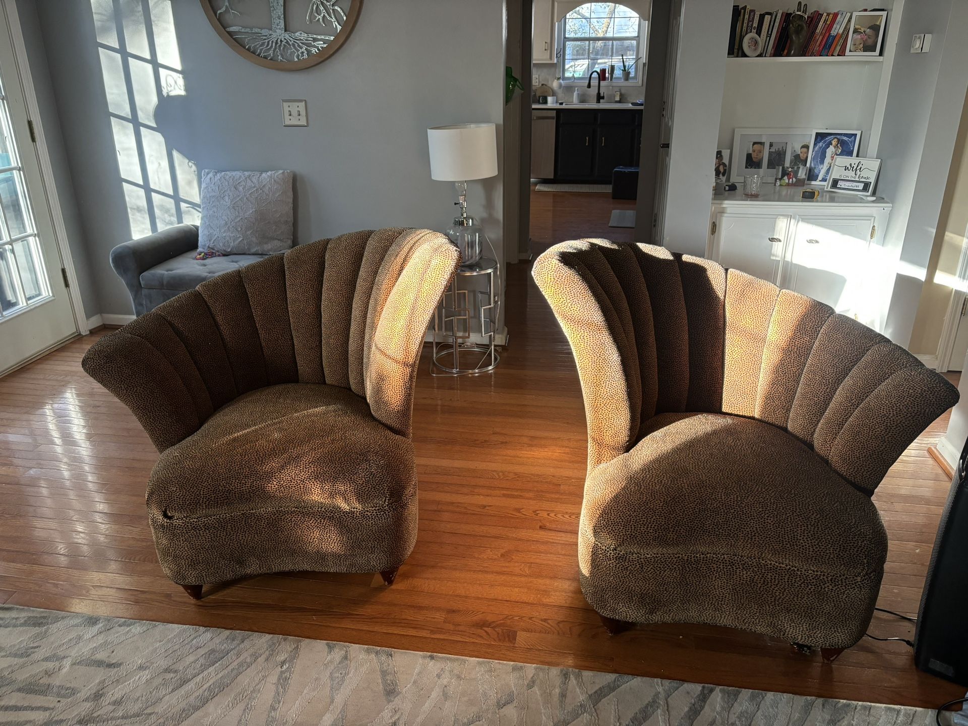 Rare Vintage Wingback Chairs