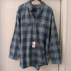 2XL Brooks Brothers Men's All Cotton L/S Plaid Flannel Shirt